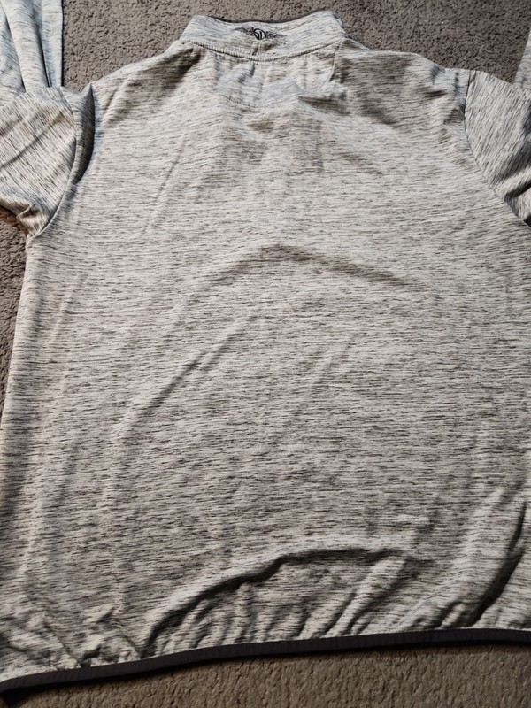 Southern Highlands logo Gray Straight Down 1/4 Zip Active Pullover Mens Large gallery