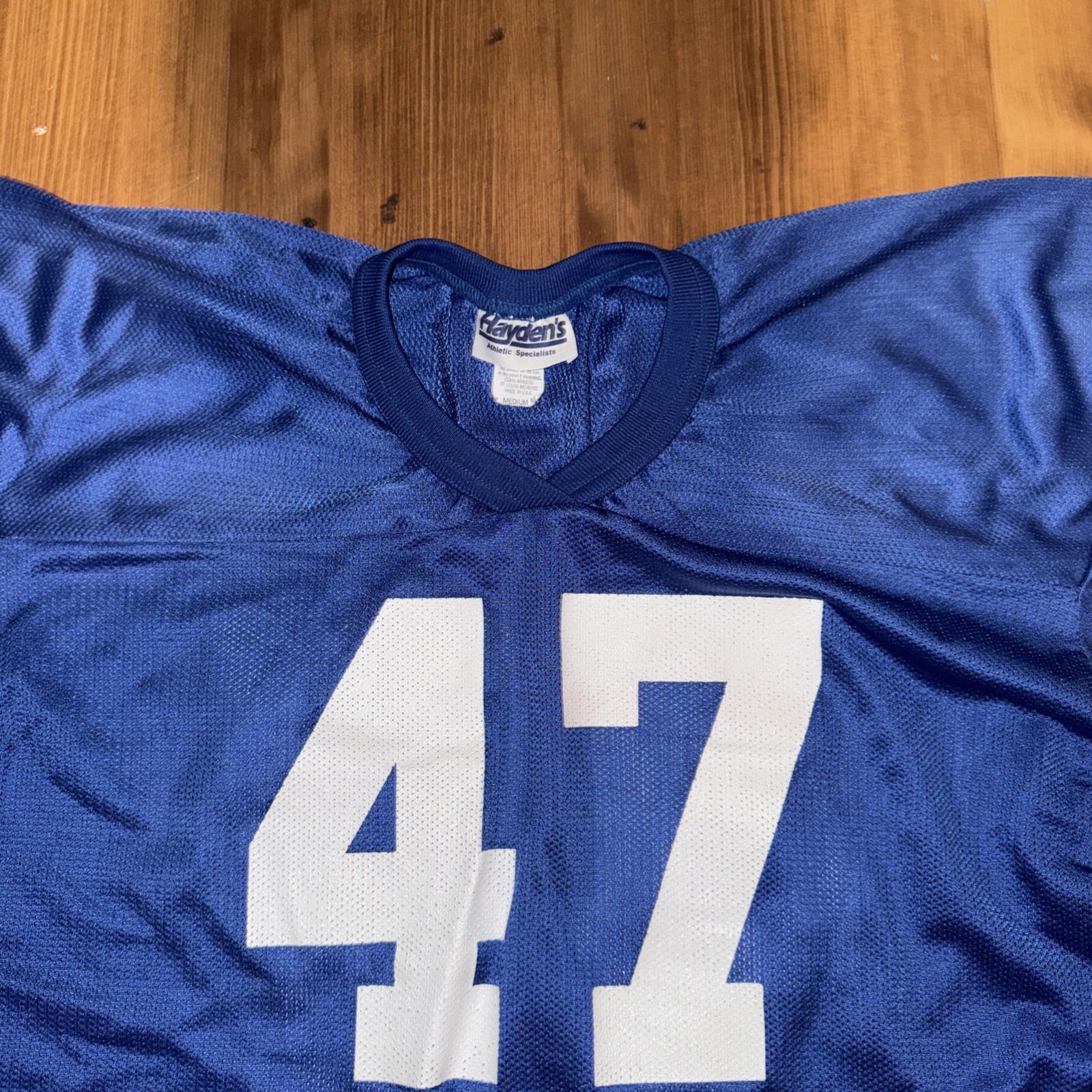 Vintage High School Football #47 Jersey 80s 70s Size Medium USA Made gallery