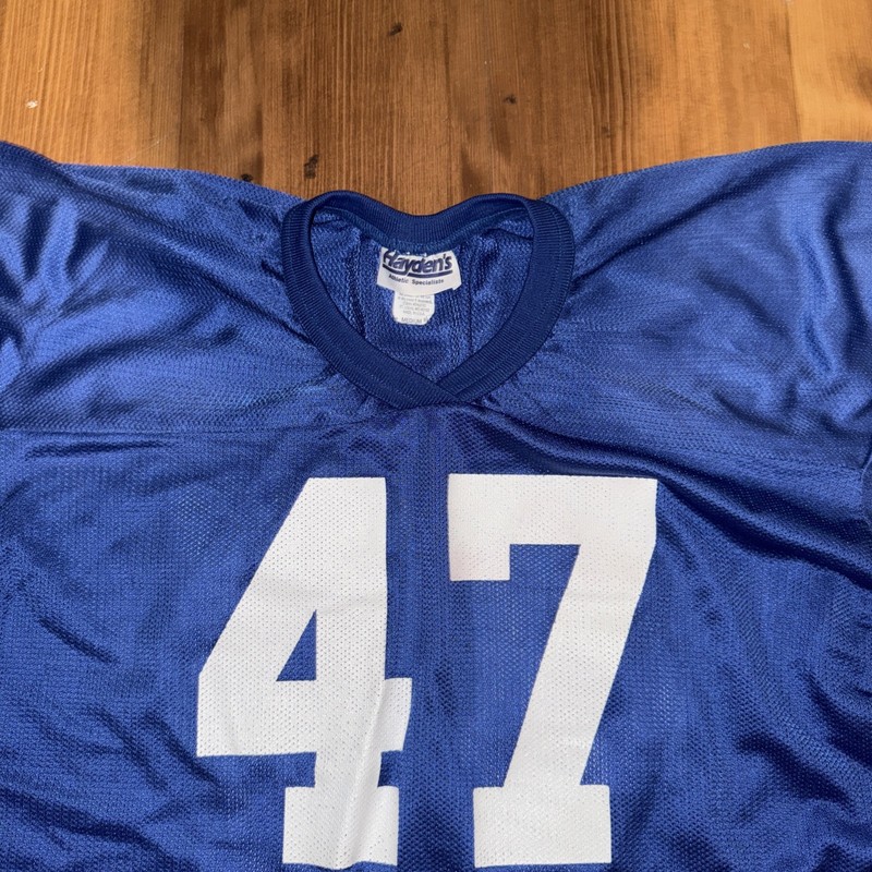 Vintage High School Football #47 Jersey 80s 70s Size Medium USA Made gallery