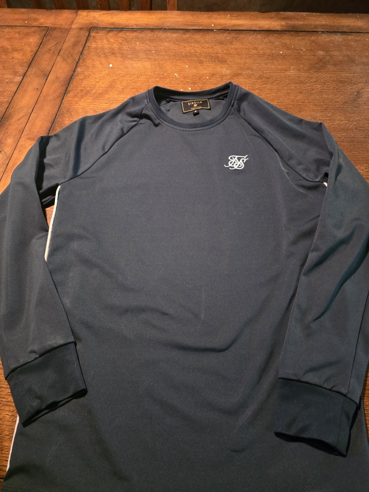 Sik Silk Mens Shirt Small Embroidered Green Long Sleeve Siksilk gallery