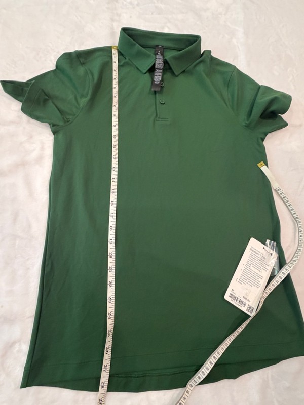 Lululemon Mens ShowZero SlimFit Polo Shirt Sz Medium Ivy Green IVYG gallery