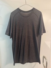 Lululemon Metal Vent Tech Shirt Men’s Medium Gray TPC Potomac Avenel Farm Golf