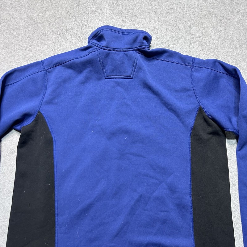 Eddie Bauer Sport 1/4 Zip Pullover Mens XLT Blue Fleece Performance Stretch gallery