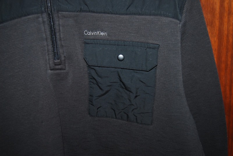 Calvin Klein Mens Performance Lightweight 1/4 Zip Long Sleeve Pullover Black XL gallery