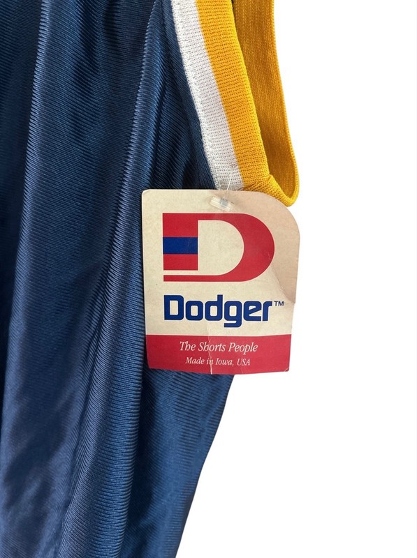 vintage dodger dazzle basketball jersey mens size small NOS NWT 90s USA made gallery