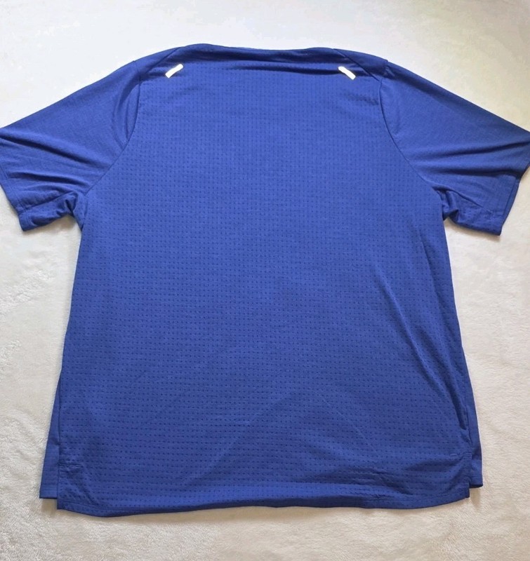Nike Peloton T Shirt Performance Running Training Gym Size XL Indigo gallery