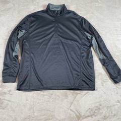 Forgan 1/4 Zip Golf Pullover Outerwear XL – Black Gray Long Sleeve Men’s Top