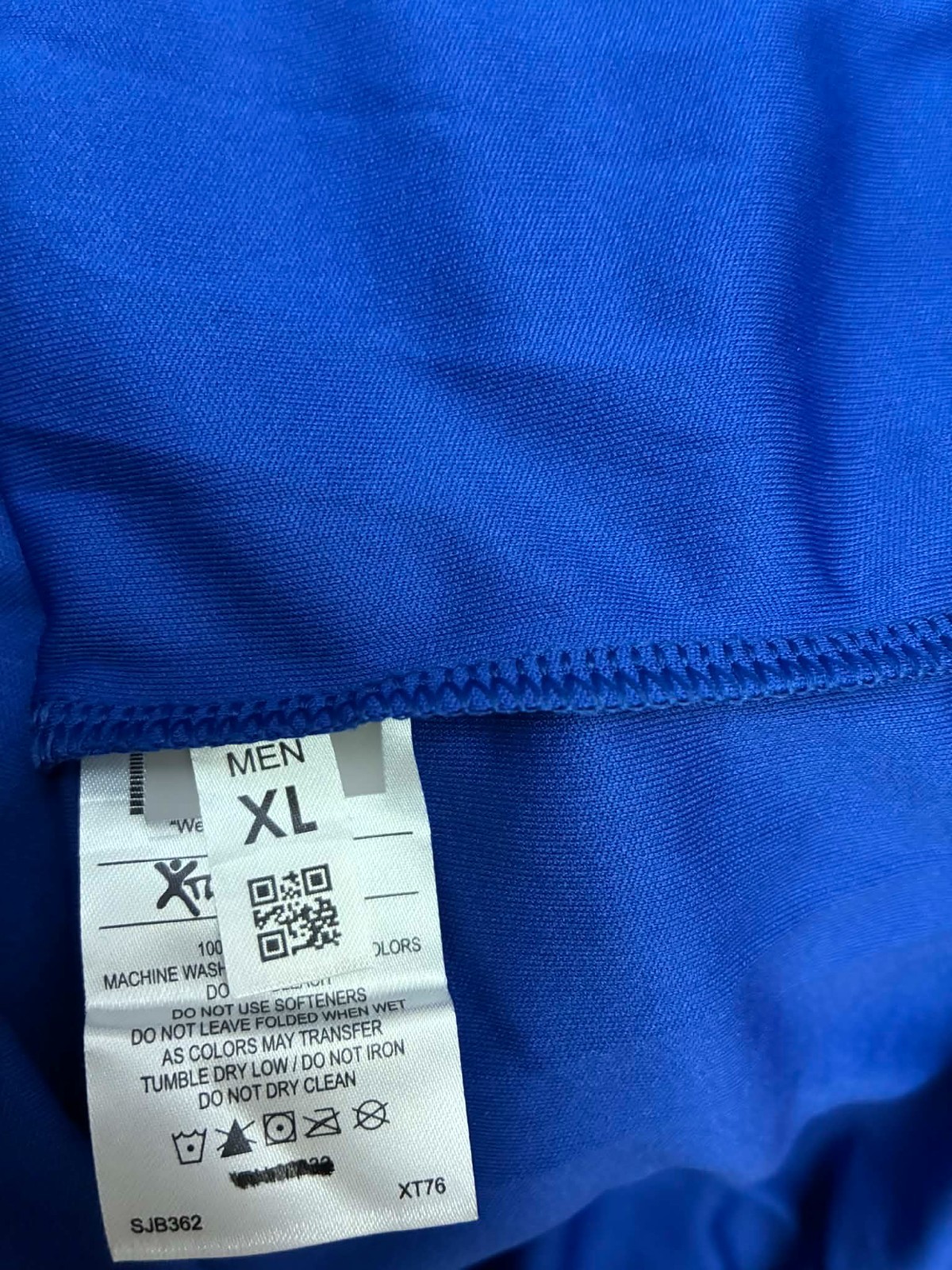 Men's Blue Performance T-Shirt XL Athletic Moisture Wicking Polyester Tee gallery