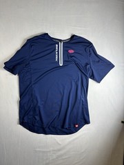 Selkirk Men Pro Line Performance Shirt 1/4 Zip Size 2x Blue Pink 0014