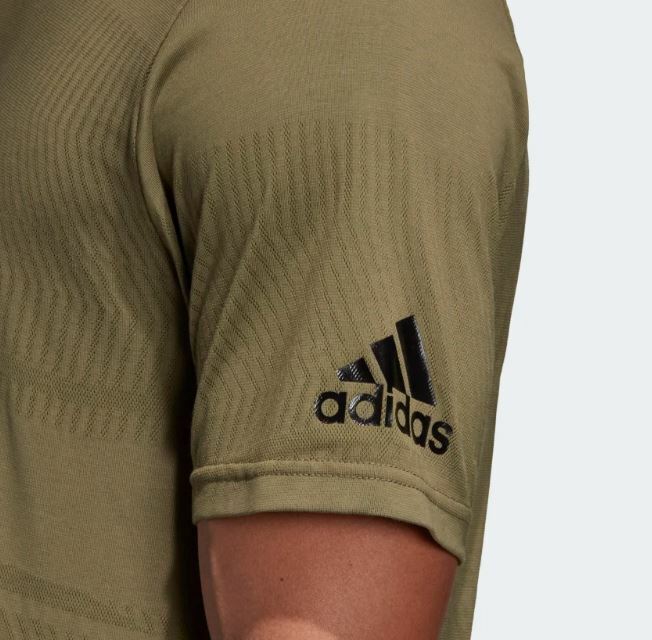 Adidas Athletics ID Jaquard Tee Raw Khaki Size Extra Large XL Mens gallery