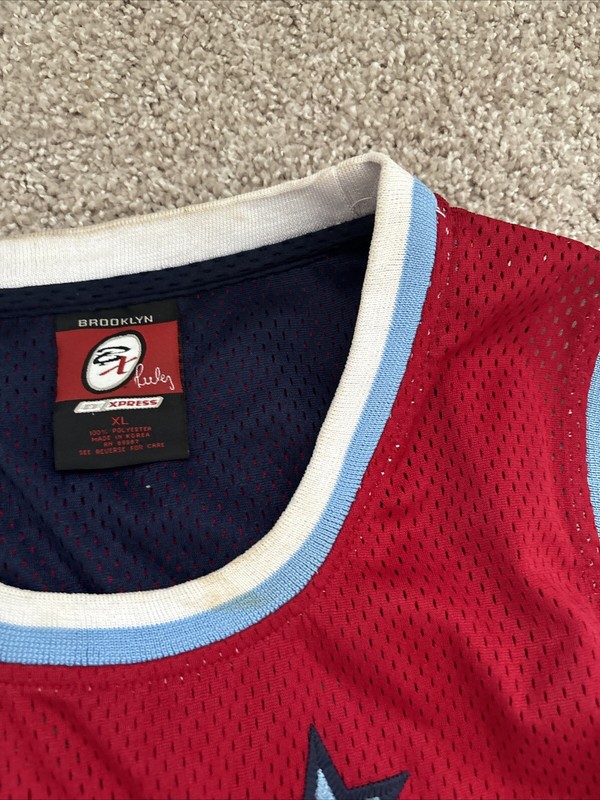 Vintage 90s Brooklyn Express 70 Jersey Mens Size XL Red gallery