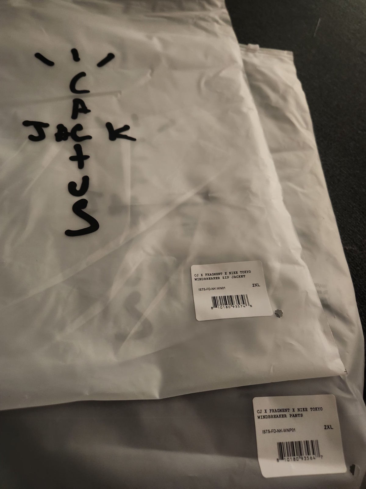 Cactus Jack X Fragment X Nike Tokyo Windbreaker Jackett 2xl XXL NEW gallery