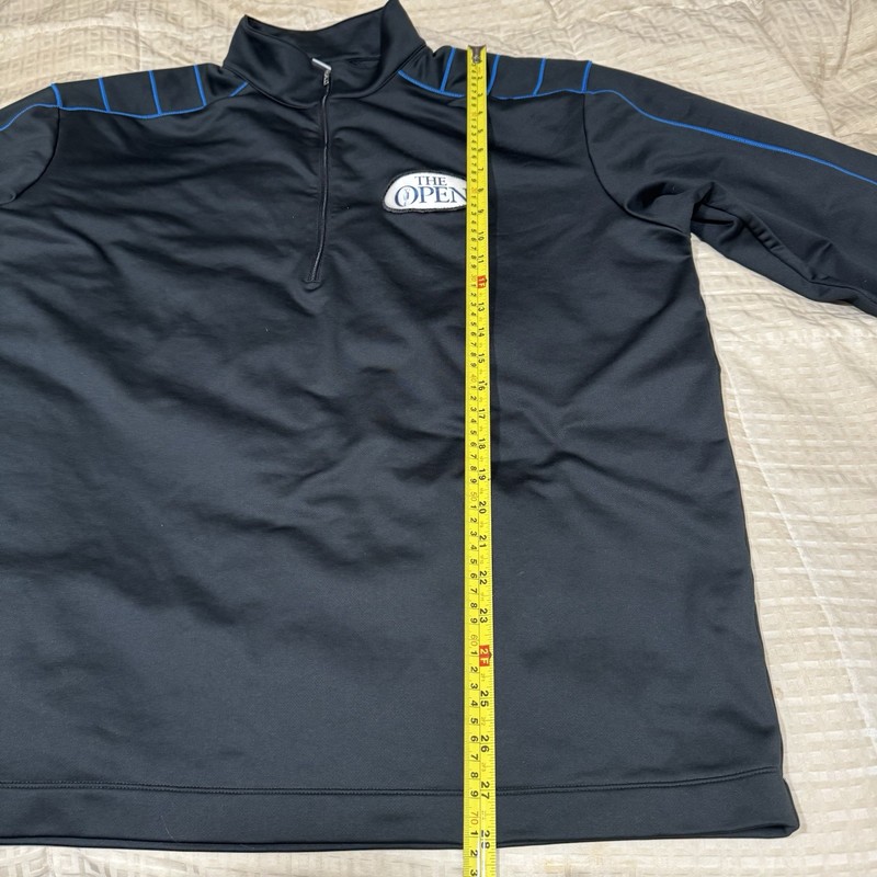 Nike Golf Pullover Mens X-Large The Open 1/4 Zip Black Jacket Performance gallery