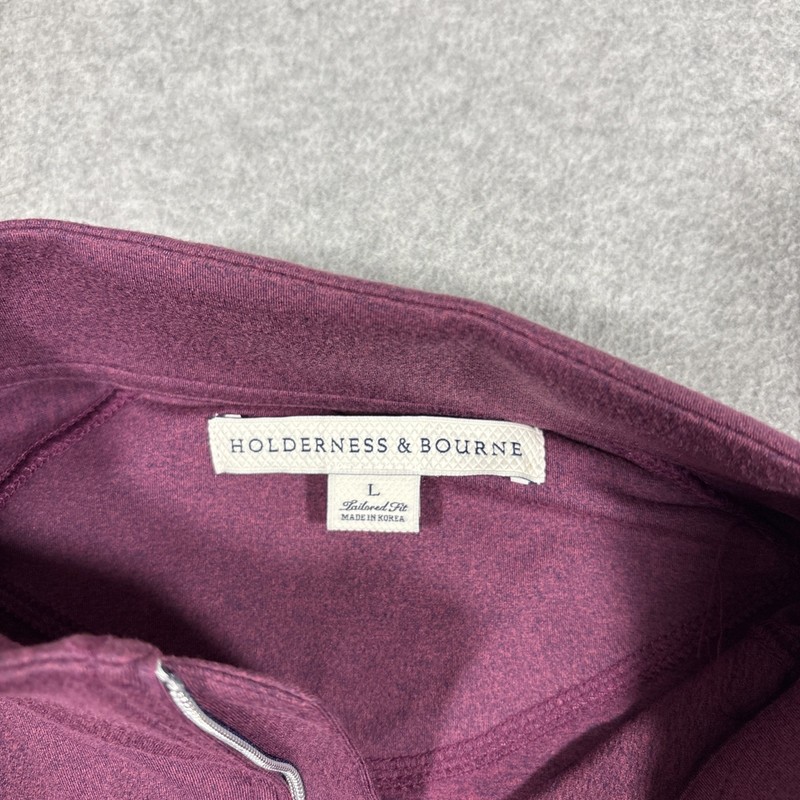 Holderness & Bourne Pullover Mens Sz L The Westland 1/4 Zip *Colonial Logo gallery