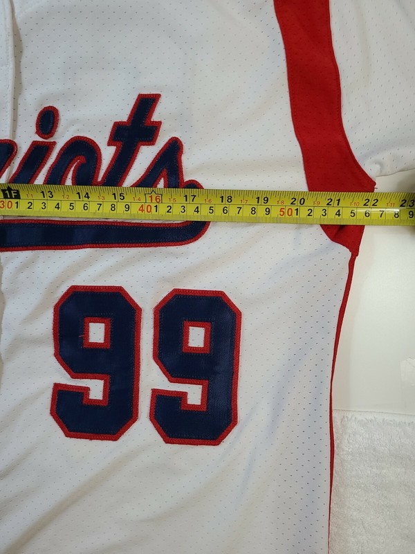 Russell Mens Large Patriots Dri-power White Red Blue Jersey gallery