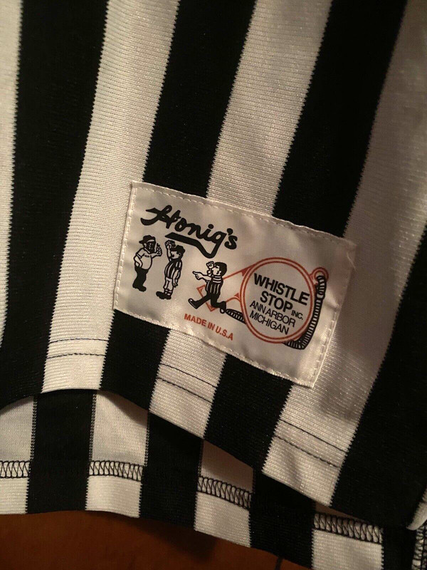 VTG Honig's Whistle Stop Referee Jersey Shirt L/S Size XXL Tall Made In USA gallery