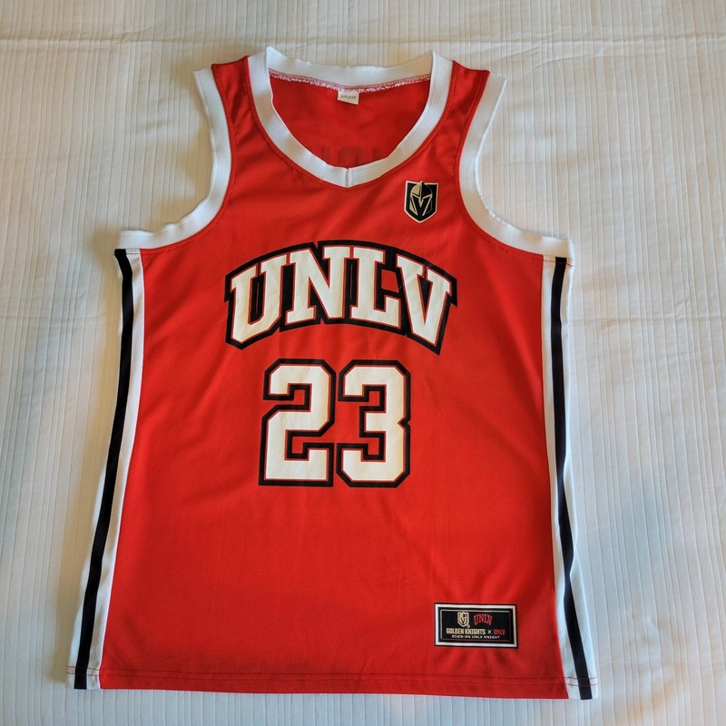 UNLV & Vegas Golden Knights #23 Red Official NCAA Basketball Jersey Size Large gallery