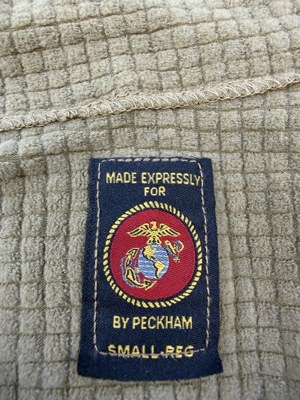 USMC FROG FR Fire Resistant Polartec Grid Fleece 1/4 Zip Sz S R Coyote Tactical gallery