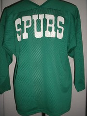 ATHLETIC SEWING SPURS FRIEDMAN # 163 JERSEY SIZE L VINTAGE MADE IN USA RARE @