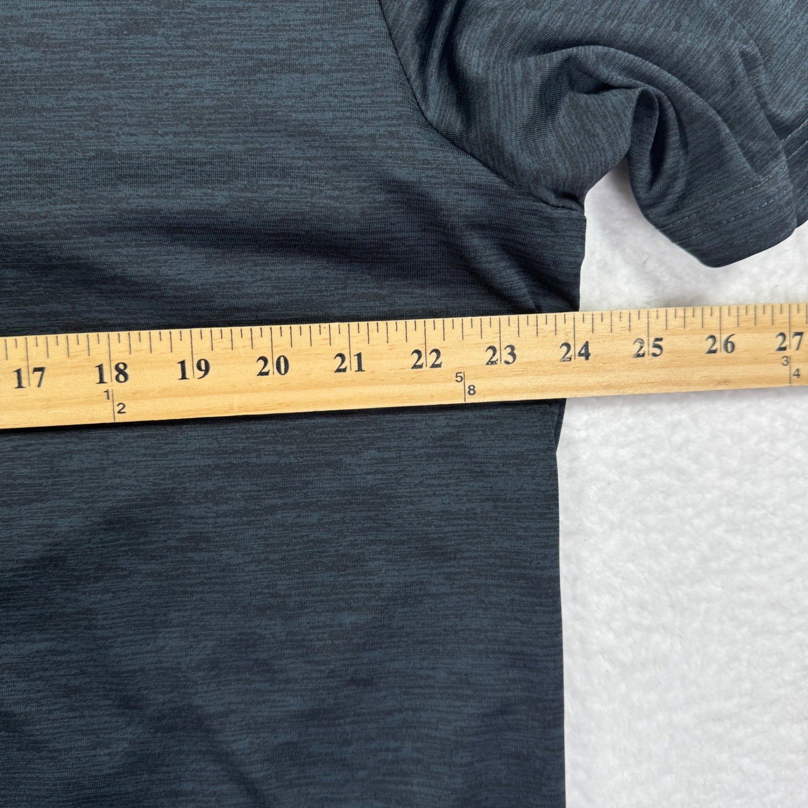 Liberty Pro Shirt Mens XL Heathered Gray Performance Button Henley Short Sleeve gallery
