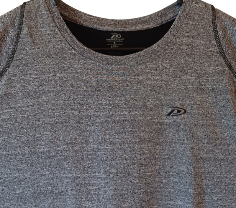 Pro Player men's gray short-sleeve activewear t-shirt size L gallery
