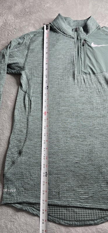 Nike Running 1/4 Zip Pullover Mens Small Green Element Therma Sphere Thumb Holes gallery