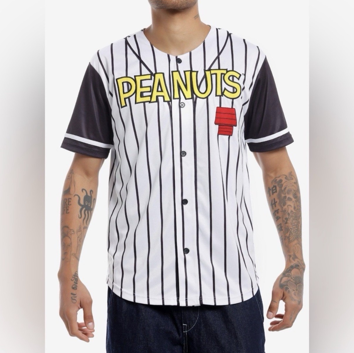 Peanuts “Snoopy and Woodstock” Baseball Jersey- Size Medium NWT gallery