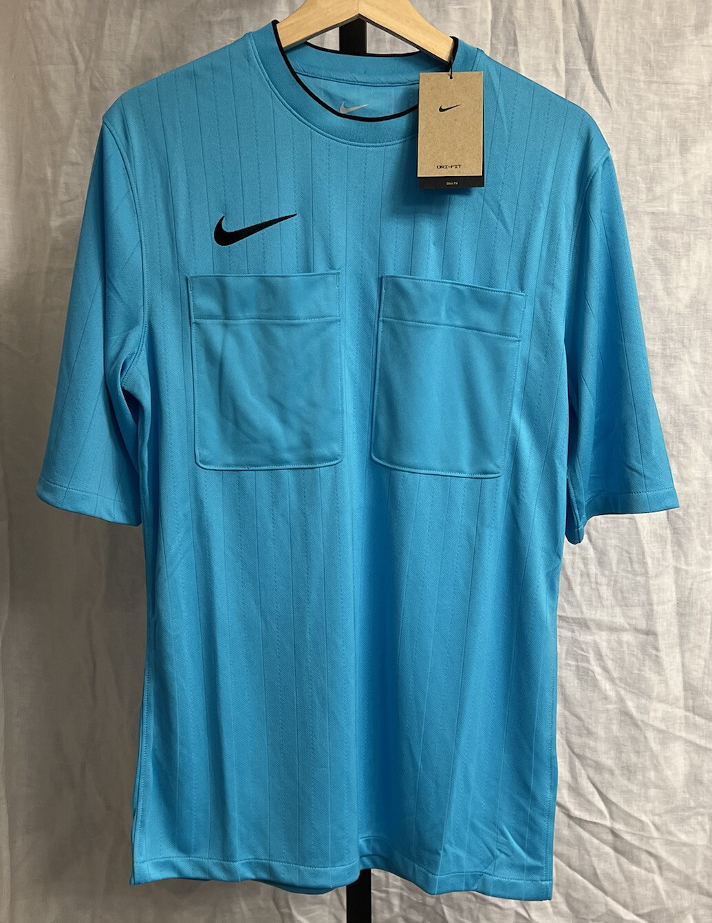 Nike Dri-Fit Football/Soccer Double Pocket Referee Blue Shirt DH8024-447 -Size M gallery