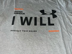 Under Armour HeatGear Gray ‘I Will Protect This House’ S/S Top Small