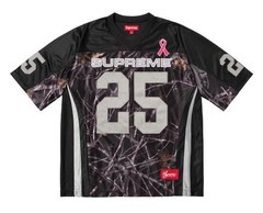 Supreme Breast Cancer Awareness Football Jersey Black Size Large FW25 BRAND NEW