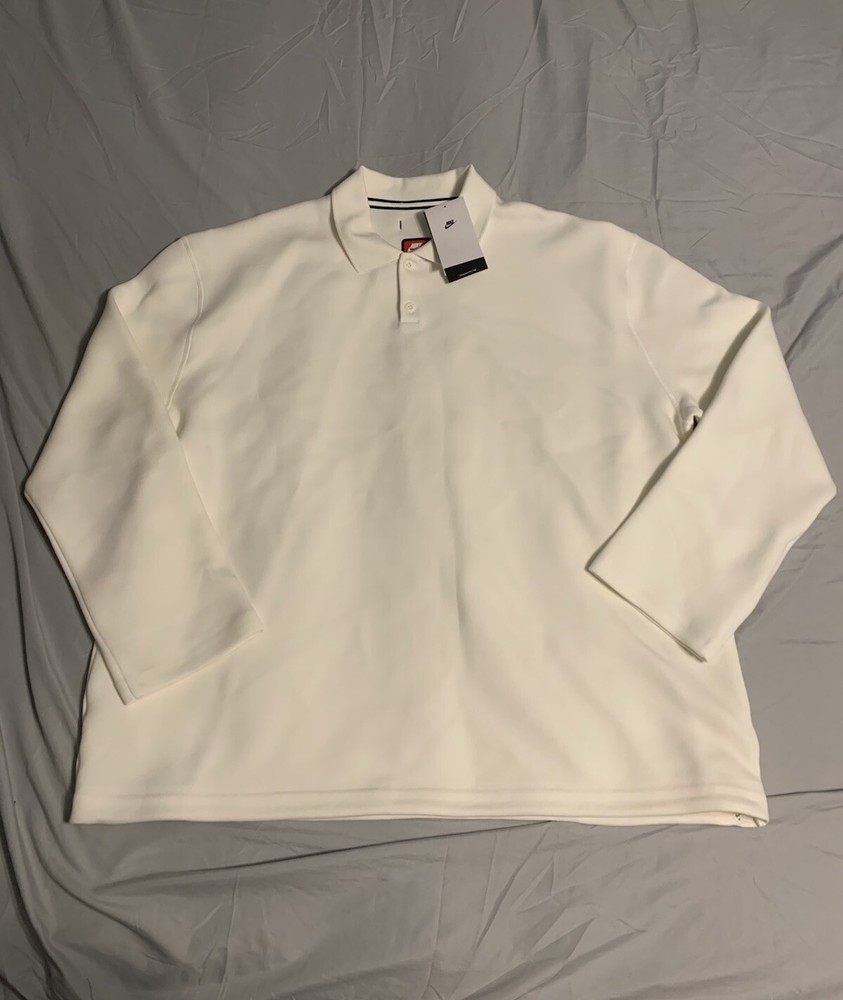 Nike Tech Fleece Reimagined 2 Button Top Sail FN3401-133 Men's Size LTT NWT