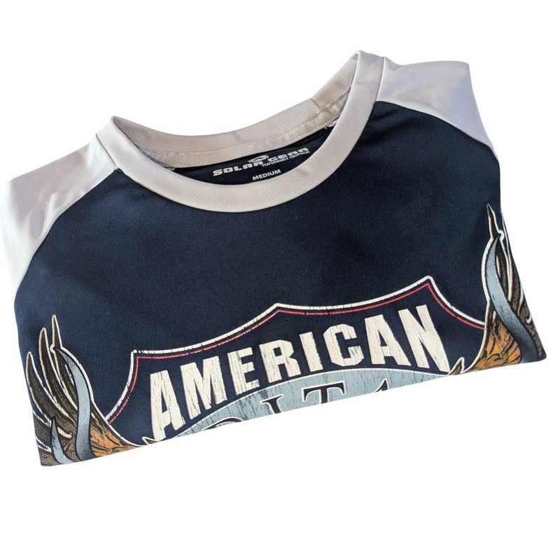 Solar Gear Mens American Heritage Eagle 1776 Long Sleeve Shirt Medium Patriot gallery