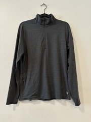Vuori Ease Performance Stretch Half 1/2 Zip Pullover Gray V221 Men’s M Logo