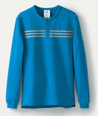 Adidas Opening Ceremony 2012 Henley Pullover Pool Blue Size S