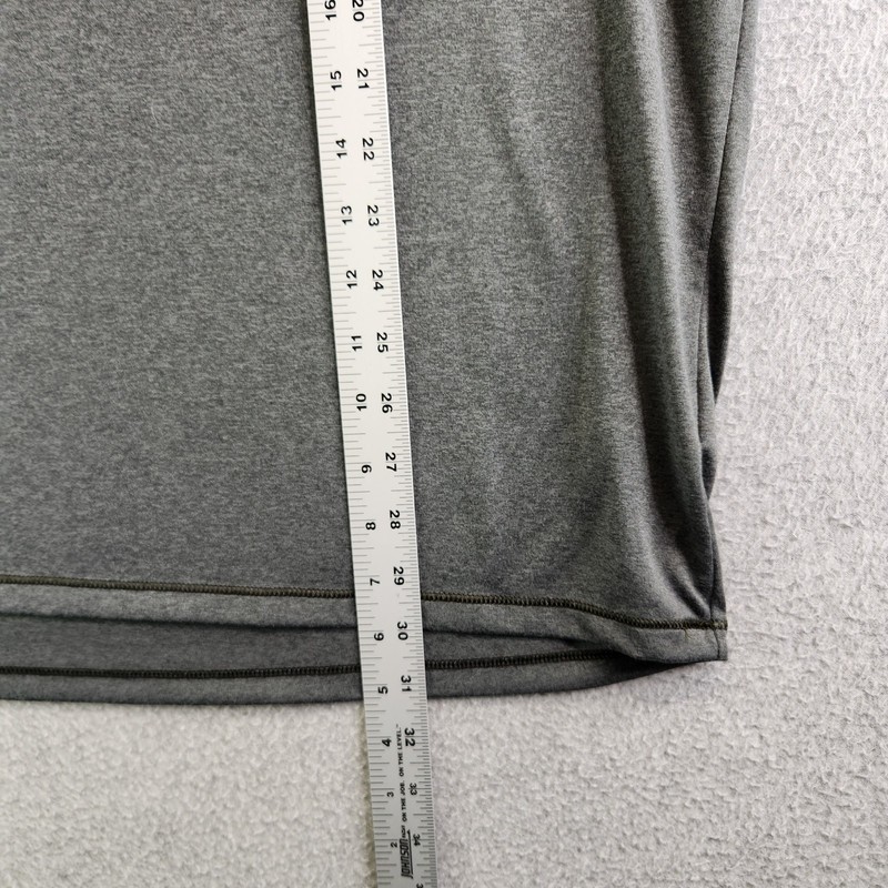 LL Bean Shirt Mens L Tall Gray Slightly Fitted Performance Set Workout Camping gallery