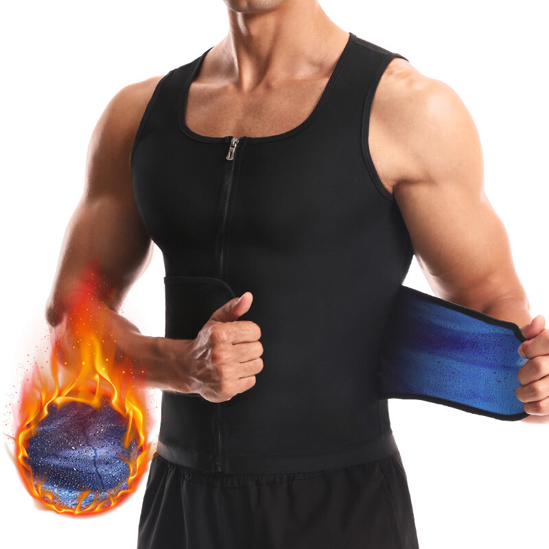 Gynecomastia Compression Body Building Tank Top Men Sauna Slimming Shaper Sweat gallery
