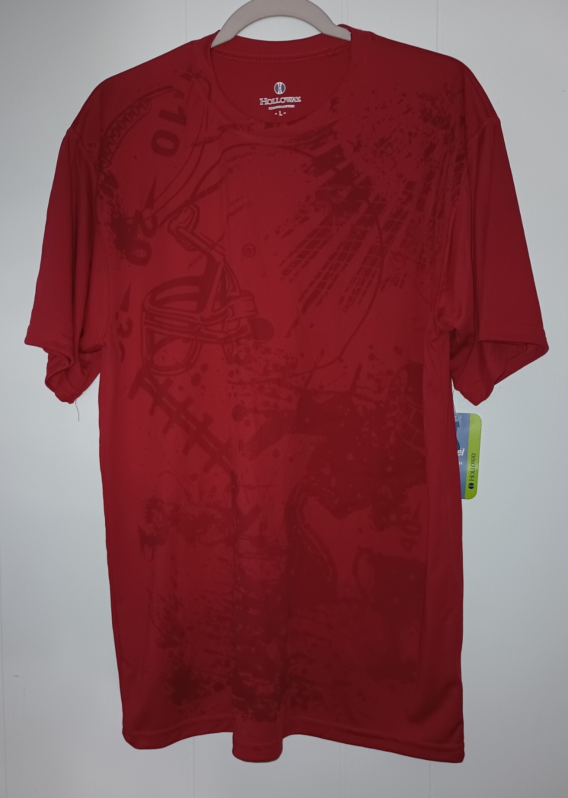Holloway TShirt Adult Large NWT Red Football Dry Excel Sportswear gallery