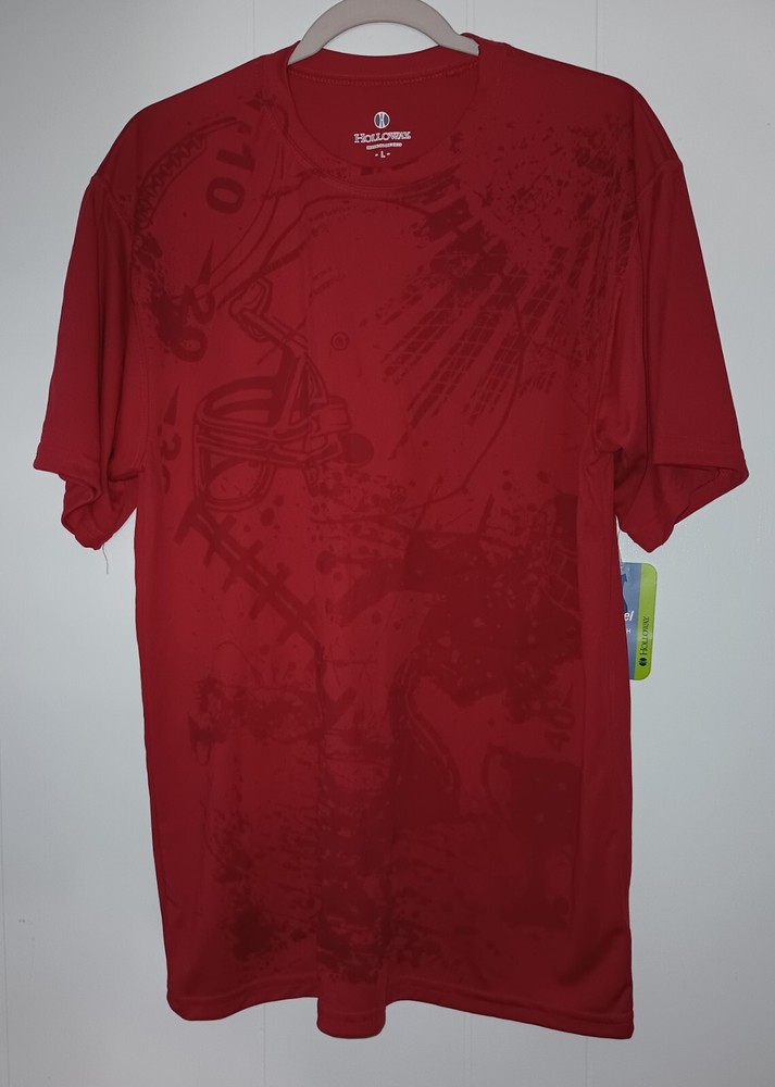 Holloway TShirt Adult Large NWT Red Football Dry Excel Sportswear