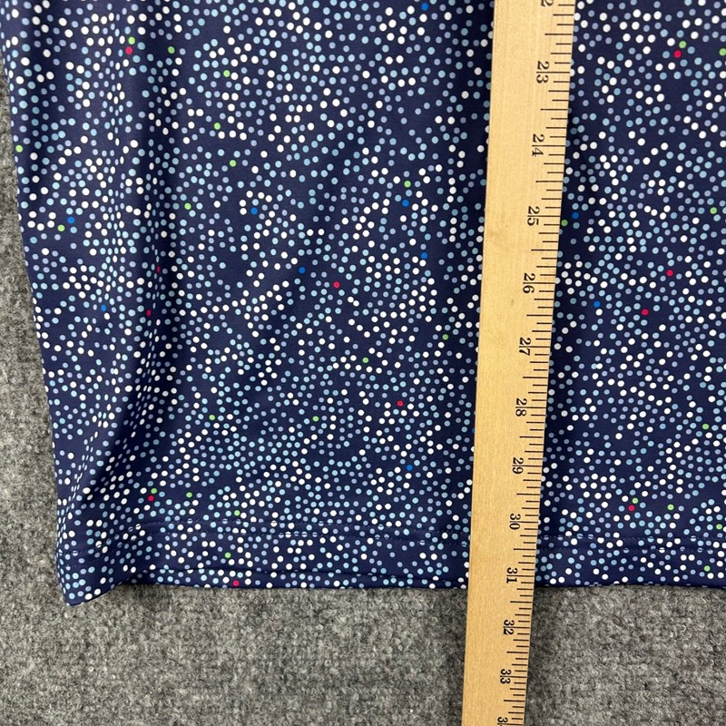 2Putt 1/4 Zip Pullover Mens XL Blue Multicolor Dot Performance Golf Shirt Top gallery