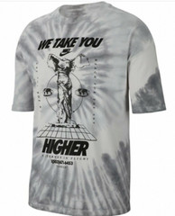 Nike NSW Men’s Tie Dye Style Gray White T-Shirt Size Xtra Large BQ1031 021 New!