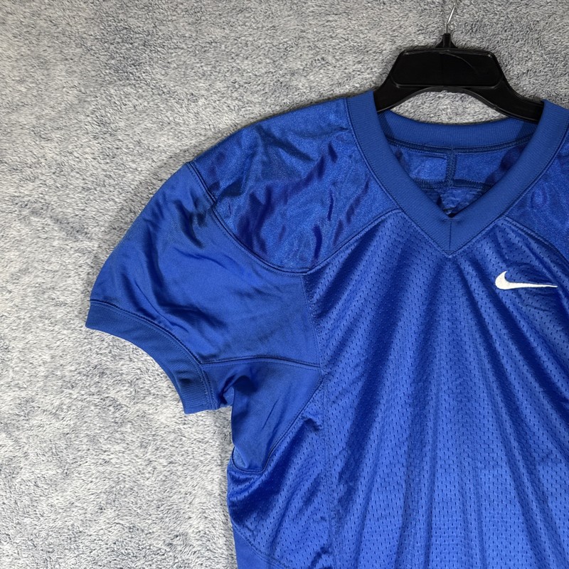 Nike Defender Football Practice Jersey Men’s Small Blue Blank New NWT gallery