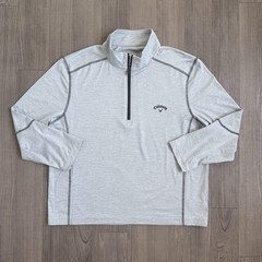 Callaway Pullover Mens Large Gray Quarter Zip Lightweight Golf Layer Top