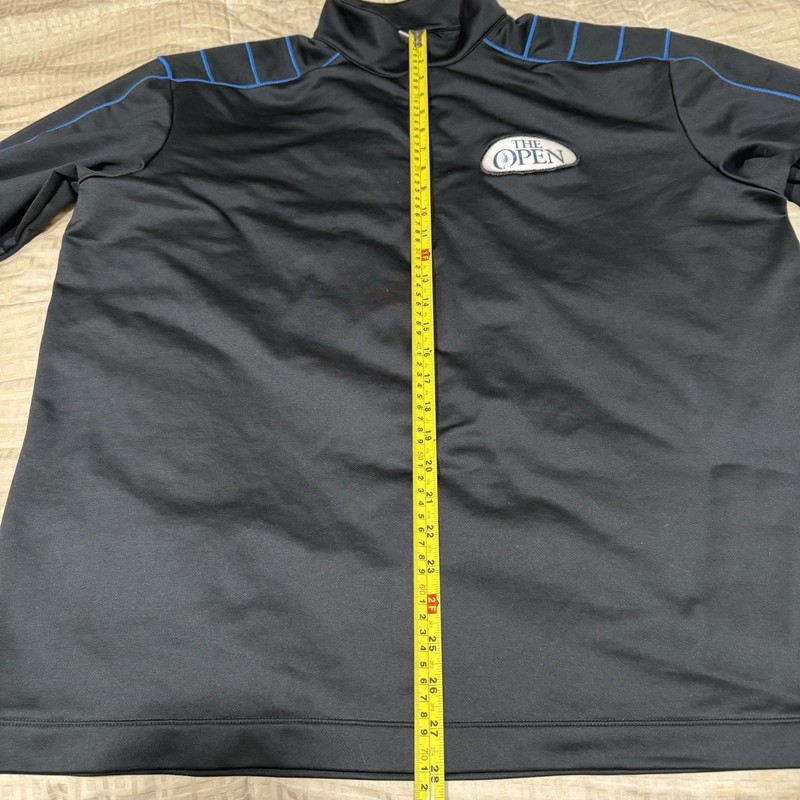 Nike Golf Pullover Mens X-Large The Open 1/4 Zip Black Jacket Performance gallery