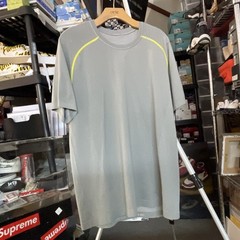 Sz L – Lululemon Grey With Neon Yellow T Shirt – Preowned