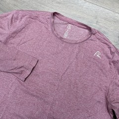 Rhoback L/S Men’s Performance Crewneck Shirt Sz L Heather Plum Athletic Gym