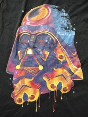 Star Wars Darth Vader Trooper Helmets Psychedelic Drip Halloween Tan Top Large
