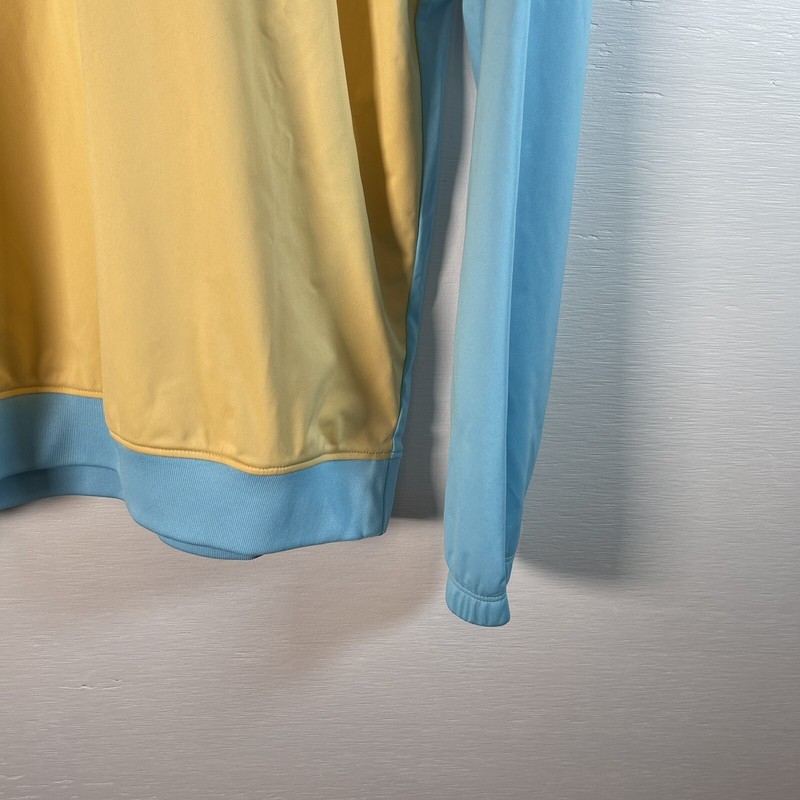 Men’s Nike Shield Victory ‘Blue Yellow’ Long Sleeve Golf Shirt CI8986-496 S-Tall gallery