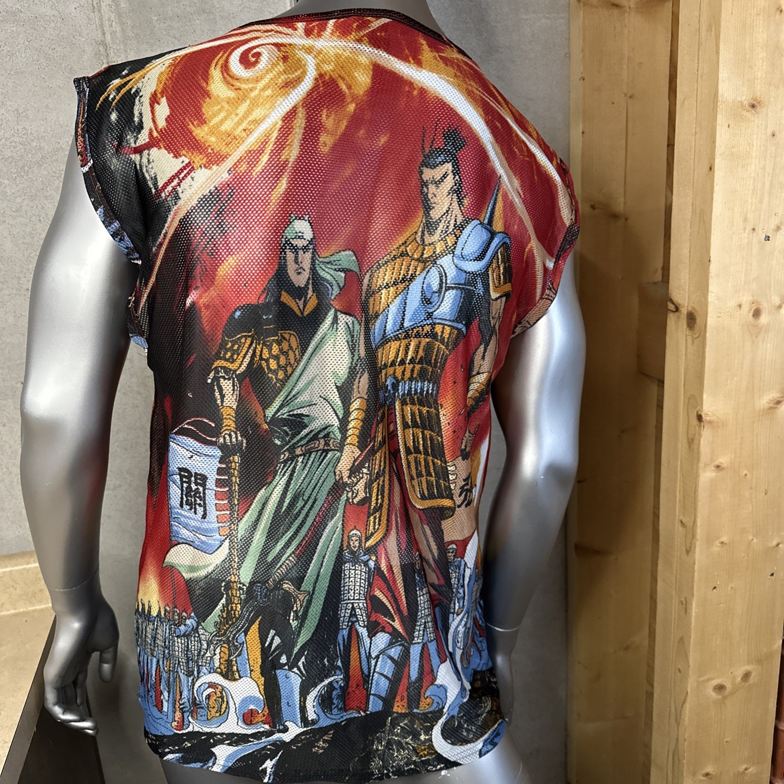 Claudio Nucci Sheer Jersey Tank Top Warriors Men’s XL All Over Print gallery