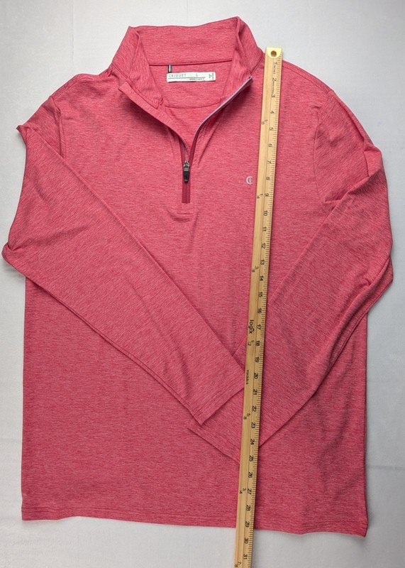 Criquet Heathered Red Featherweight Performance Pullover Tuckernuck Size Large gallery