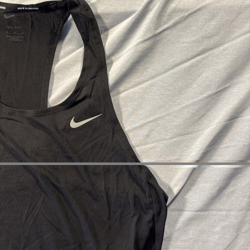Nike Dri-FIT Fast Men's Racing Singlet Tank Top Black Size M DQ4732-010 gallery